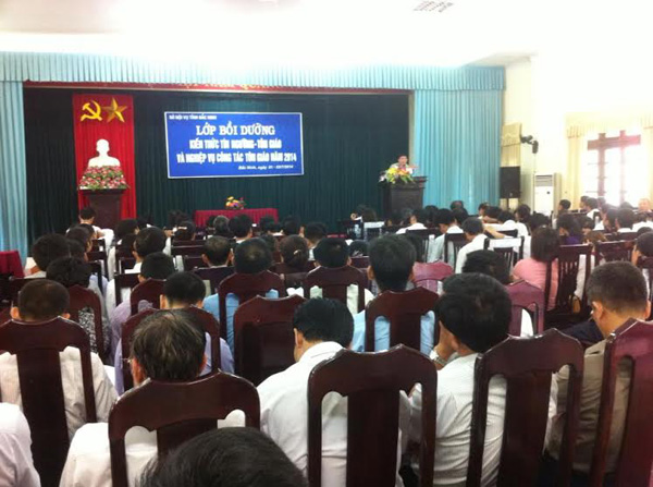 Bắc Ninh: Religious-affair professional training for local officials